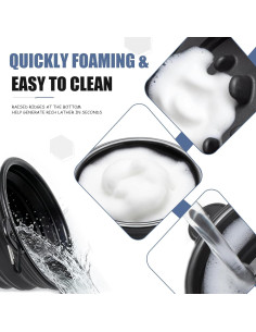 Tazón de Afeitar Plegable Genérico con Mosquetón 12.7cm 2