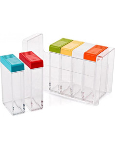 Set de 6 Tarros de Especias Windspeed con Bandeja - Portátil 2