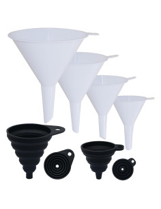 Juego de 6 Embudos de Cocina y Automotriz Hoaisun - Plástico BPA Free