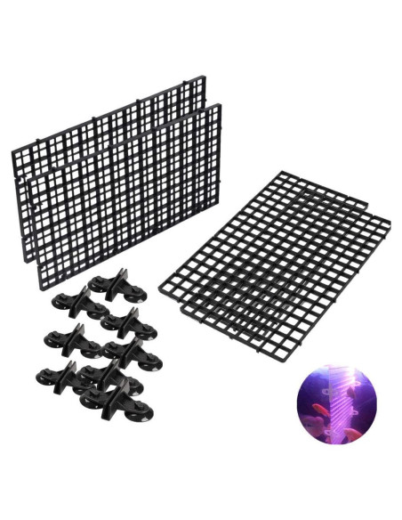 4 Divisores de Acuario Chnee con Clips de Succión - 30x15cm