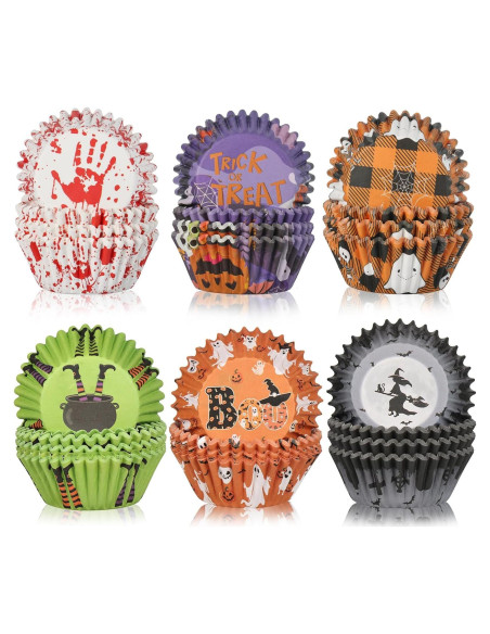 600 Forros para Cupcakes de Halloween PAJIXANTHIC - 5.08 cm