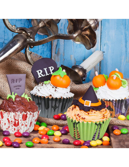 600 Forros para Cupcakes de Halloween PAJIXANTHIC - 5.08 cm