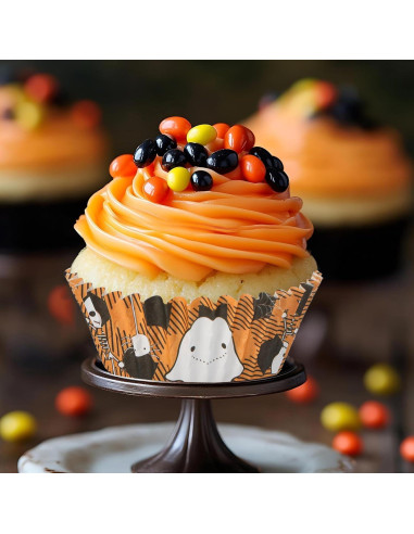 600 Forros para Cupcakes de Halloween PAJIXANTHIC - 5.08 cm