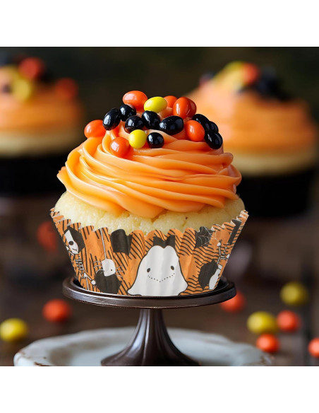 600 Forros para Cupcakes de Halloween PAJIXANTHIC - 5.08 cm