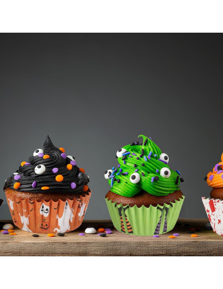 600 Forros para Cupcakes de Halloween PAJIXANTHIC - 5.08 cm