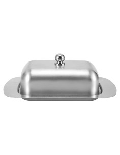 Plato de Mantequilla CHICIRIS Acero Inoxidable con Tapa 18.5x12.2cm