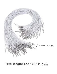 Cuerdas Elásticas con Gancho STOBOK 150pcs 31cm para Máscaras 2