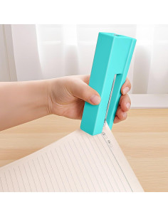 Grapadora de Escritorio Yzkula Verde 25 Hojas con 830 Grapas 2