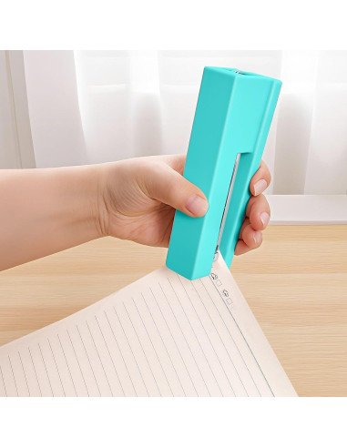 Grapadora de Escritorio Yzkula Verde 25 Hojas con 830 Grapas