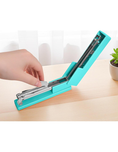 Grapadora de Escritorio Yzkula Verde 25 Hojas con 830 Grapas