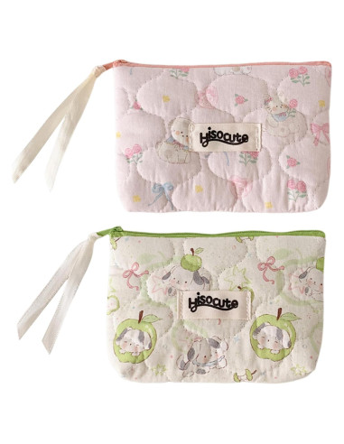 Estuche Cosmético Acolchado Tizee 2Pack Vintage Algodón