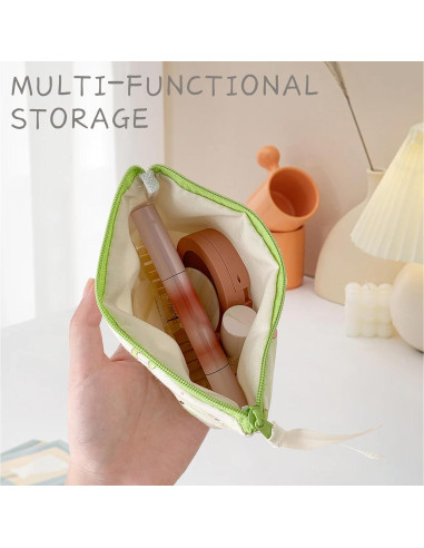 Estuche Cosmético Acolchado Tizee 2Pack Vintage Algodón