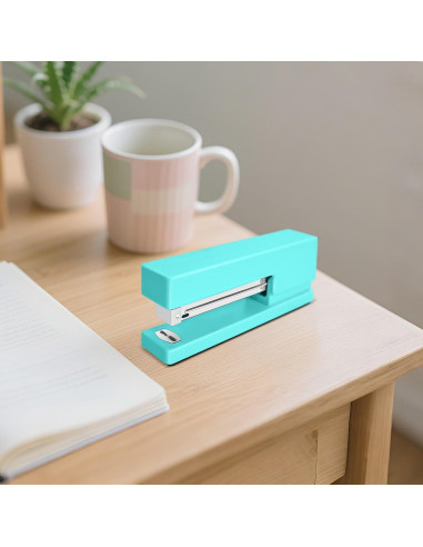 Grapadora de Escritorio Yzkula Verde 25 Hojas con 830 Grapas