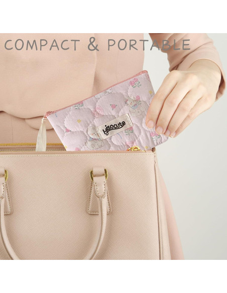 Estuche Cosmético Acolchado Tizee 2Pack Vintage Algodón