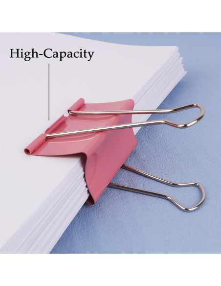 Clip de carpeta jumbo Ykimok 7.62 cm colores variados - 8 unidades