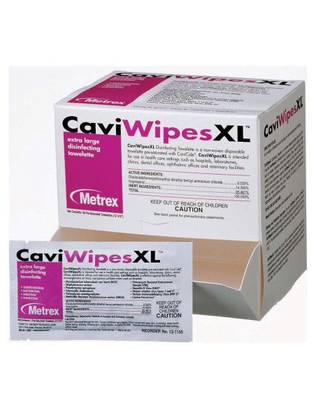Toallitas desinfectantes CaviWipes Metrex 50 unidades 16.99x16.8cm