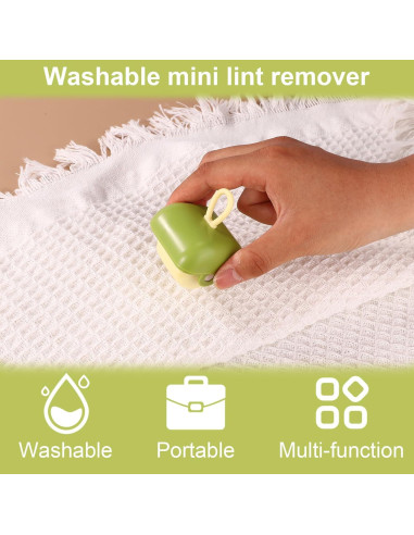 Mini rodillo quitapelusas Lyreh portátil reutilizable 6.5x4.8cm