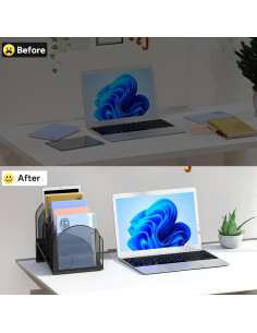 Organizador de Archivos de Escritorio OUTIOE 5 Secciones Negro 2