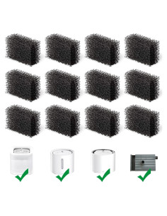 Paquete de 12 filtros de esponja Katlikatqi para fuente de agua