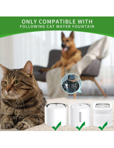 Paquete de 12 filtros de esponja Katlikatqi para fuente de agua 2