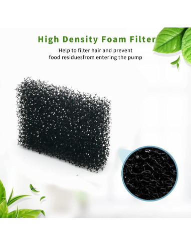 Paquete de 12 filtros de esponja Katlikatqi para fuente de agua