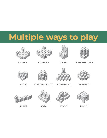 Cubo Rompecabezas de Madera BSIRI 6.35cm para Adultos y Niños