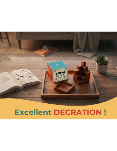 Cubo Rompecabezas de Madera BSIRI 6.35cm para Adultos y Niños