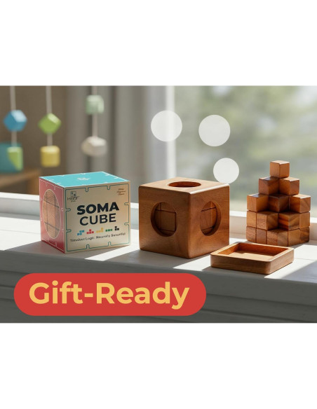 Cubo Rompecabezas de Madera BSIRI 6.35cm para Adultos y Niños