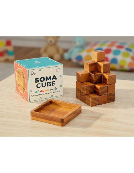 Cubo Rompecabezas de Madera BSIRI 6.35cm para Adultos y Niños