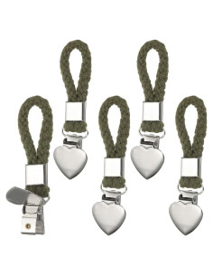 Clips para Toallas de Té PATIKIL 5 Pcs Verde 11x3 cm