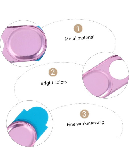 6 Piezas Cubierta Deslizante de Webcam OSALADI - Privacidad Aluminio