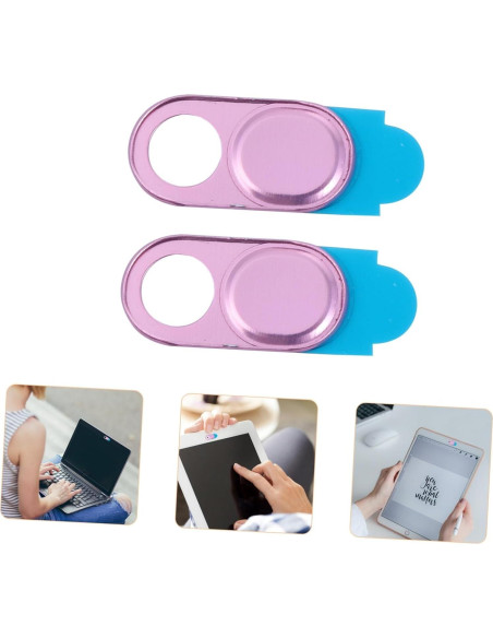 6 Piezas Cubierta Deslizante de Webcam OSALADI - Privacidad Aluminio