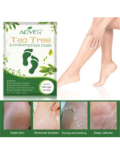 Mascarilla Exfoliante para Pies Newh3c - 5 Paquetes, Talones Suaves 2