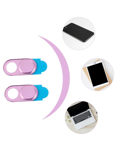 6 Piezas Cubierta Deslizante de Webcam OSALADI - Privacidad Aluminio