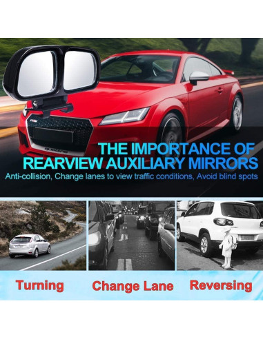 Espejo de Punto Ciego Ajustable YnGia Izquierdo 13x7.5cm