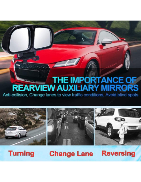 Espejo de Punto Ciego Ajustable YnGia Izquierdo 13x7.5cm