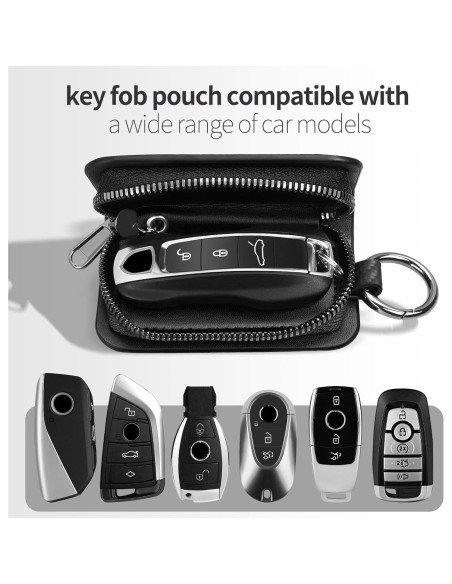 Funda de Llave de Coche T-carbon Universal de Fibra de Carbono