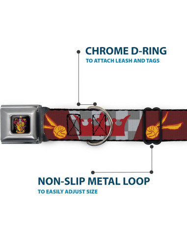 Collar para Perro Warner Bros. Gryffindor 38-61 cm