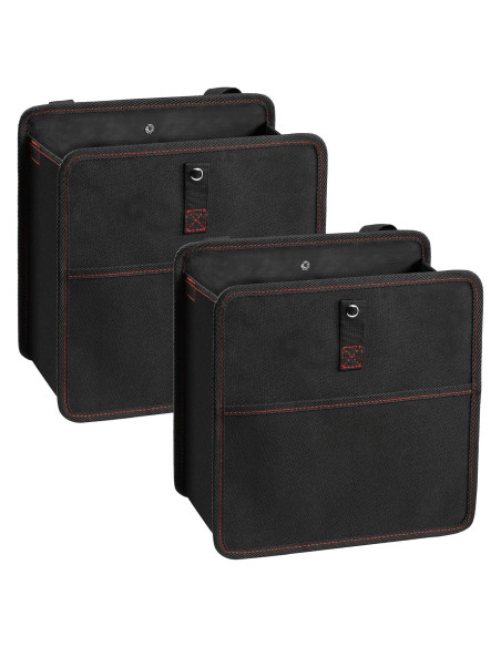 Basurero de Auto Simple Deluxe Plegable Impermeable 28L Negro