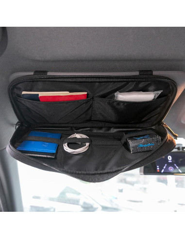 Organizador de Visera de Sol EXCELENTE ELITE SPANKER Negro