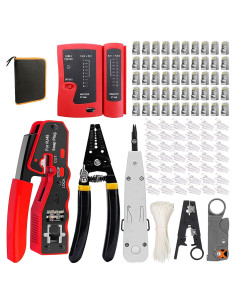 Kit de Herramientas Crimper LEATBUY-TECH RJ45/RJ11/RJ12