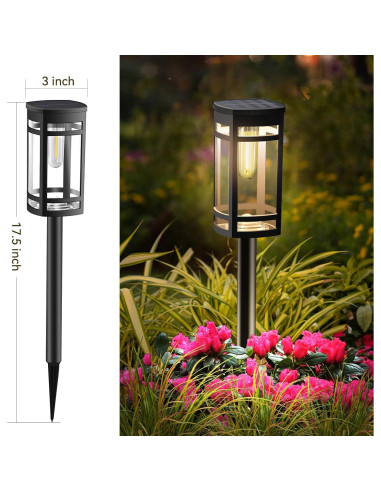 Luces Solares para Jardín EXCMARK 12 Piezas LED Impermeables