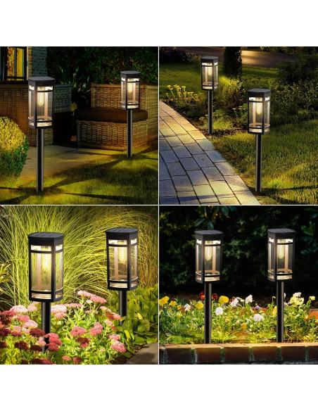 Luces Solares para Jardín EXCMARK 12 Piezas LED Impermeables