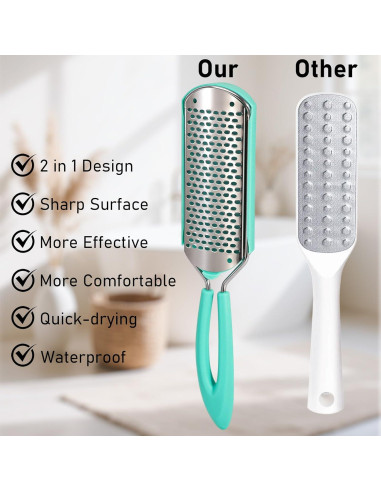 Removedor de Callos Beomeen 3 en 1 con Raspador de Acero Inoxidable