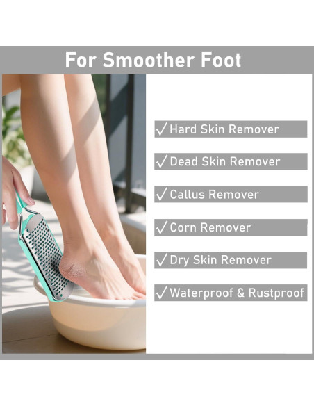 Removedor de Callos Beomeen 3 en 1 con Raspador de Acero Inoxidable