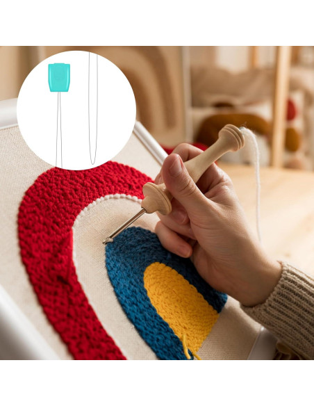 10 Enhebradores de Agujas Acero Inoxidable 20 cm para Bordado