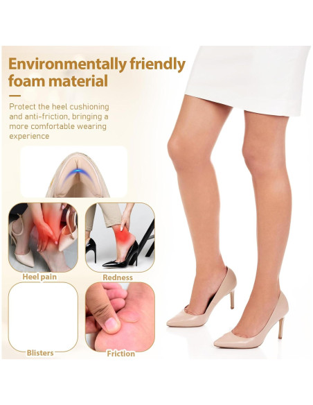 8 Pares Almohadillas para Talones Skrfren - Confort y Antideslizante