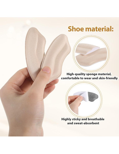 8 Pares Almohadillas para Talones Skrfren - Confort y Antideslizante