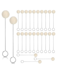 25 Aplicadores de Lana para Tinte de Cuero Guduling - Reutilizables