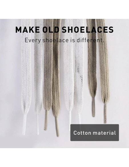 Cuerdas de Zapato de Algodón Envejecidas UamGlsob 120cm 8mm